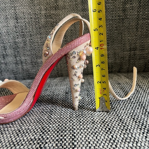 Christian Louboutin Gelila glitter and pearls pumps - Picture 12 of 13